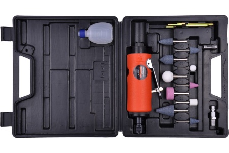 Пневмобормашина AV Steel с набором насадок AV-701814