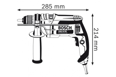Ударная дрель Bosch GSB 16 RE + набор оснастки 0615990L2N
