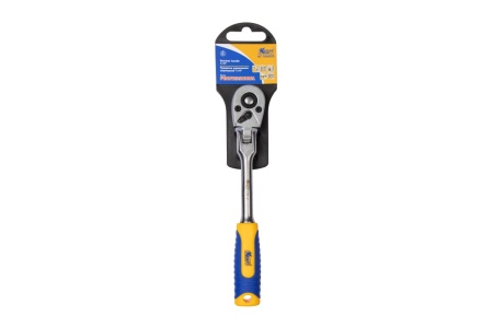Трещоточная рукоятка KRAFT шарнирная, 1/4 Dr, 72 зуба KT 705033