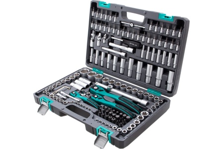 Набор инструмента STELS 1/4", 3/8", 1/2", CrV, S2, усиленный кейс, 151 предмет 14114