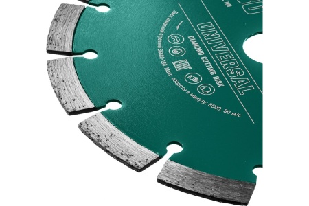 Диск алмазный сегментный по железобетону и бетону KRAFTOOL Universal 115х22 мм 36680-115