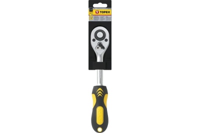 Трещоточный ключ TOPEX 3/8", 200мм, 72 зуба 38D521