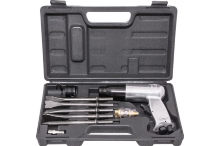 Пневматический молоток THORVIK AHK9190 190 мм, в наборе с насадками, 9 предметов 53689