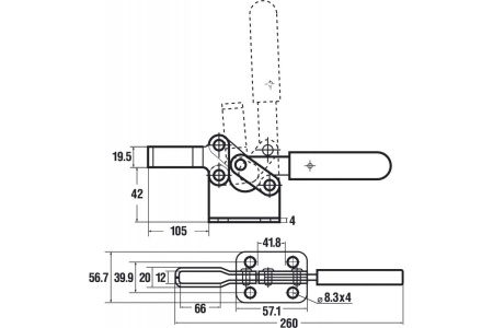 Струбцина ЗУБР ГЗС-60 зажимная 56/110 мм 32222-1