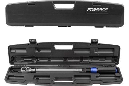 Динамометрический ключ щелчкового типа Forsage Premium с быстрой фиксацией, 40-220 Нм, 1/2", в пластиковом кейсе F-6474535