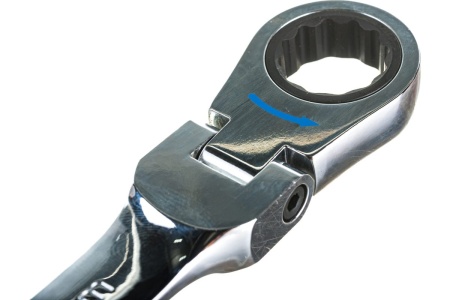 Комбинированный трещоточный шарнирный ключ 18мм JTC-3458