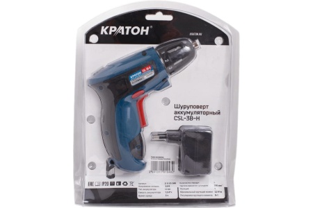 Аккумуляторный шуруповерт Кратон CSL-3B-H 3 11 01 048