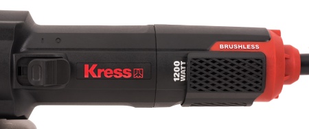 Углошлифовальная машина бесщеточная KRESS KUS26, 1200Вт, 125мм, коробка
