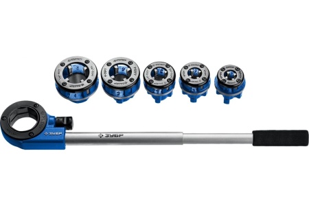 Набор клуппов ЗУБР Профессионал №5 с трещоткой 28270-H5_z01