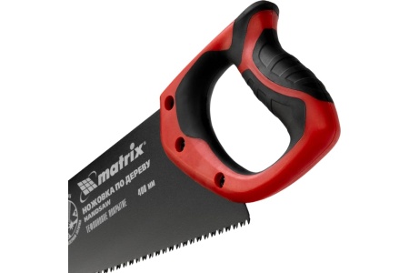 Ножовка по дереву 400 мм,7-8 TPI, зуб-3D, каленый зуб,тефл.покр.полотна, 2-х комп..рук-ка MATRIX 23549