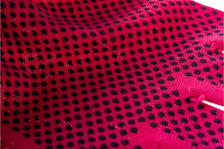 Перчатки Россия нейлон, ПВХ точка, 13 класс, цвет розовая фуксия, L 67826