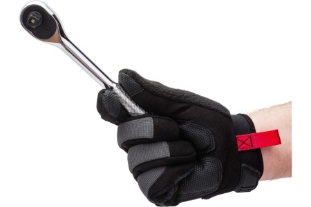 Трещотка с прямой рифленой металлической ручкой ЭВРИКА 3/8 72-зубцовая ER-93872