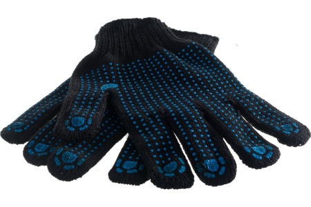 Утепленные перчатки СИБРТЕХ ПВХ-покрытие точка, 7 класс 67701