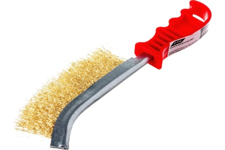 Корщетка для зачистки швов ПТК латунная щетка, пластиковая ручка 00000024493