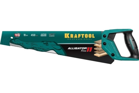 Ножовка для точного реза Kraftool "Alligator 11", 450 мм, 11 TPI 3D зуб, 15203-45