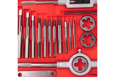 Набор резьбонарезного инструмента 40 предметов, в пластиковом боксе ЗУБР 2810-H40_z01