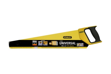 Универсальная ножовка по дереву Stanley 7 Х 550ММ 1-20-009