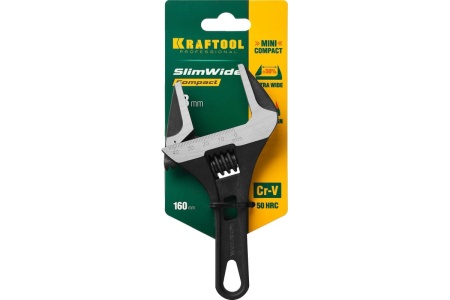Разводной ключ KRAFTOOL SlimWide Compact 160/43 мм 27266-25 Разводной ключ KRAFTOOL SlimWide Compact 160/43 мм 27266-25