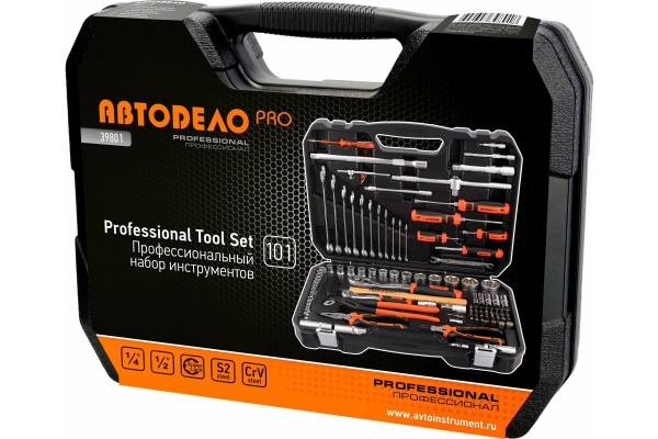 Набор инструмента АвтоDело PRO 1/2DR, 1/4DR 101 предмет 13422