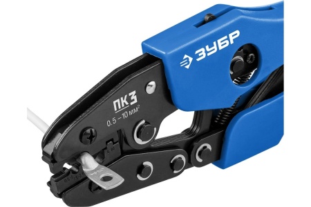 Пресс-клещи для медных наконечников ЗУБР Профессионал ПК-3 0.5 -10 мм.кв 45456-3