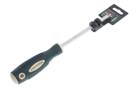Крестовая магнитная отвертка ROCKFORCE Profi S2 PH3.0х150мм, на пластиковом держателе RF-70130150