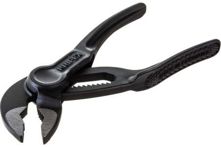 Переставные клещи Knipex Cobra XS, 28 мм (1"), 100 мм, серые, KN-8700100BK