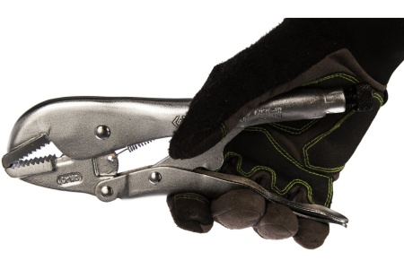 Зажим с фиксатором и прямыми губками 250мм KING TONY 6031-10R