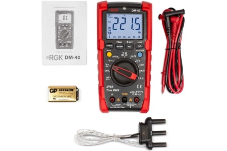 Цифровой мультиметр с поверкой RGK DM-40 779661