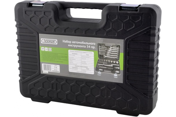 Набор торцевых головок и ключей ТЕХНИК (34 шт; 1/2DR) АвтоDело 51034 15079