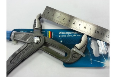Переставные клещи 260мм, быстрозажимной механизм GROSS Quattro-Gripp 15712