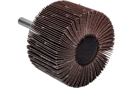 Валик лепестковый со шпинделем (50x30x6 мм; P150) GLOB ЛВШ50x30x6P150