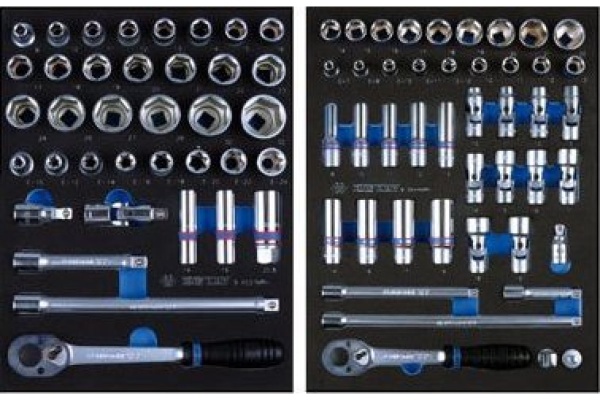 Набор инструментов в красной тележке, 286 предметов KING TONY 934A-010MRV