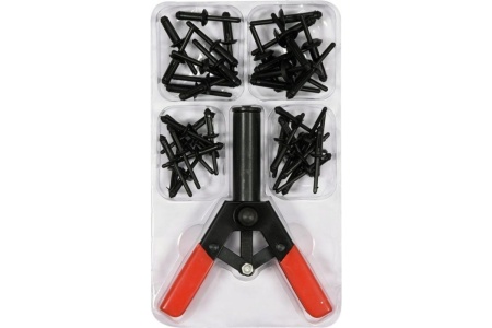 Заклепочник для пластиковых заклепок YATO набор 41 предмет YT-35970