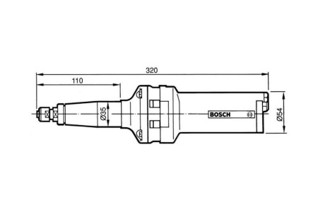 Пневматическая прямошлифовальная машина Bosch 0.607.252.103