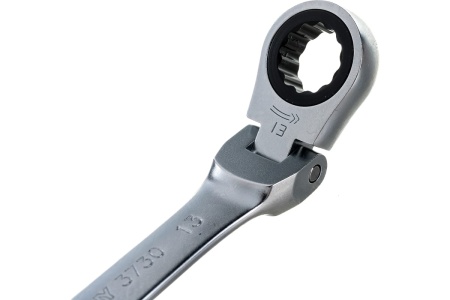 Трещоточный комбинированный ключ с шарниром 13мм KING TONY 373013M