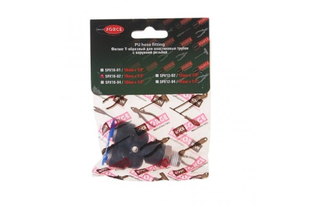 Фитинг Y-образный с наружной резьбой (10 мм; 1/4") для пластиковых трубок ROCKFORCE RF-SPX10-02