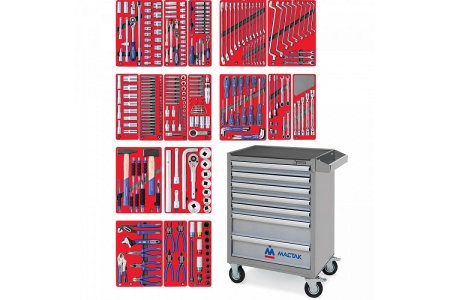 Набор инструментов МАСТАК "ЭКСПЕРТ" в серой тележке, 323 предмета 52-07323G
