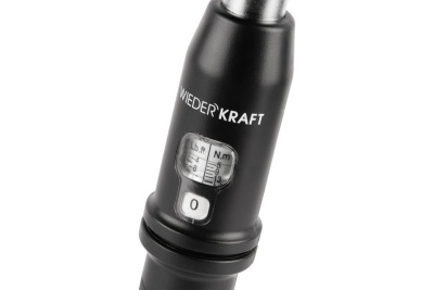 Динамометрический ключ WIEDERKRAFT 5-25 Нм, трещотка с проходным приводным квадратом 1/4 WDK-NX05025