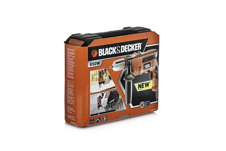 Ударная дрель Black+DECKER KR 654 CRESK