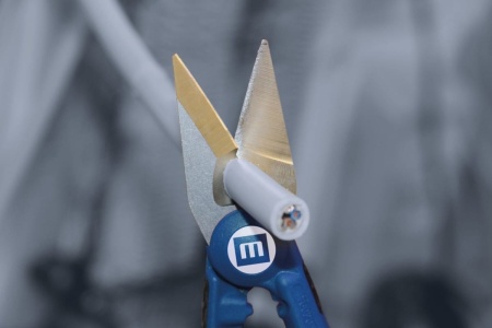 Универсальные ножницы монтажника для резки провода/кабеля и снятия изоляции Weicon-Tools № 35 wcn52000035