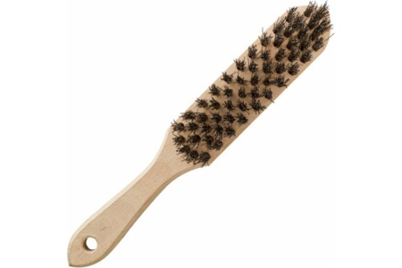 Щетка по металлу BEOROL стальная, 5 рядов, деревянная ручка, витая проволока 245312