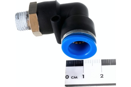 Фитинг угловой для пластиковых трубок (12 мм; 1/4М) ROCKFORCE RF-SPL12-02