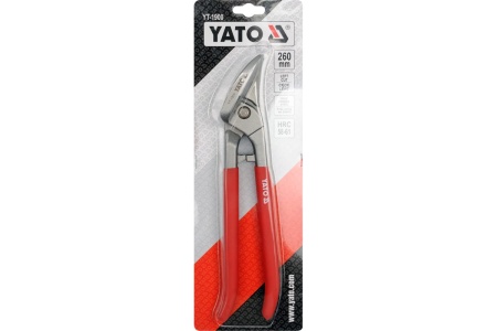 Ножницы по металлу YATO изогнутые, левые, 260мм YT-1900 Ножницы по металлу YATO изогнутые, левые, 260мм YT-1900