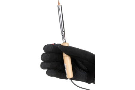 Паяльник ОНЛАЙТ OSE-Pes01-100W-CP дерево, клин прямой 80846