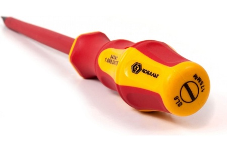 Отвертка диэлектрическая Ultra Grip SL 8,0 х 175 мм CR-V КОБАЛЬТ 646-478