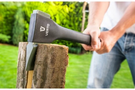 Универсальный топор VERTO топорище из стекловолокна и TPR 05G100