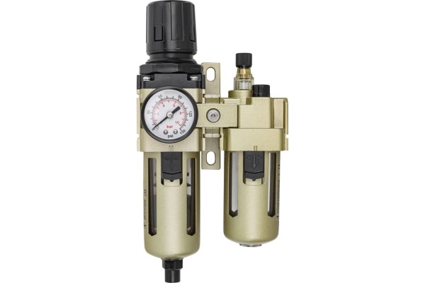Блок подготовки воздуха фильтр-регулятор+лубрикатор, автоматический слив (1/4'', 10 Мкм, 1700 л/мин, 0-10 bar, рабочая температура 5-60°) Forcekraft FK-AC3010-02D Блок подготовки воздуха фильтр-регулятор+лубрикатор, автоматический слив (1/4'', 10 Мкм, 1700 л/мин, 0-10 bar, рабочая температура 5-60°) Forcekraft FK-AC3010-02D