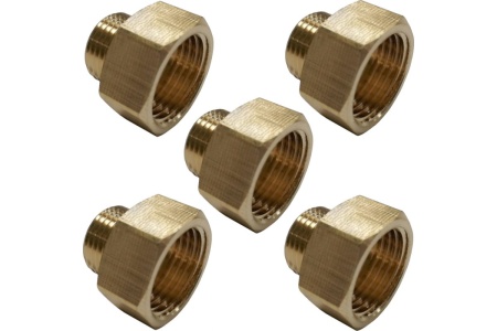 Переходник пневмо 3/8" НР x 1/2" ВР, 5 шт HG 1644958