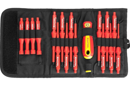 Набор высоковольтных отверток KRAFTOOL Х-Drive Electro 18 предм. 220092-H18
