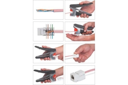 Инструмент NE-TOOL для быстрой заделки модулей типа KJNE Hyperline HT-KJNE-TOOL 45660